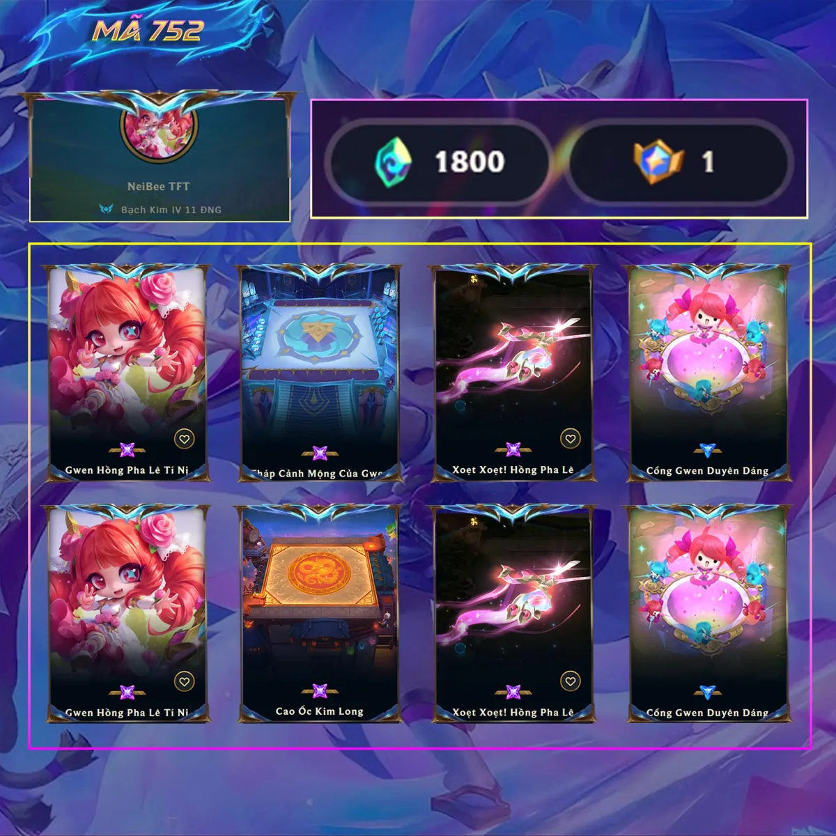 Tài khoản game: 752