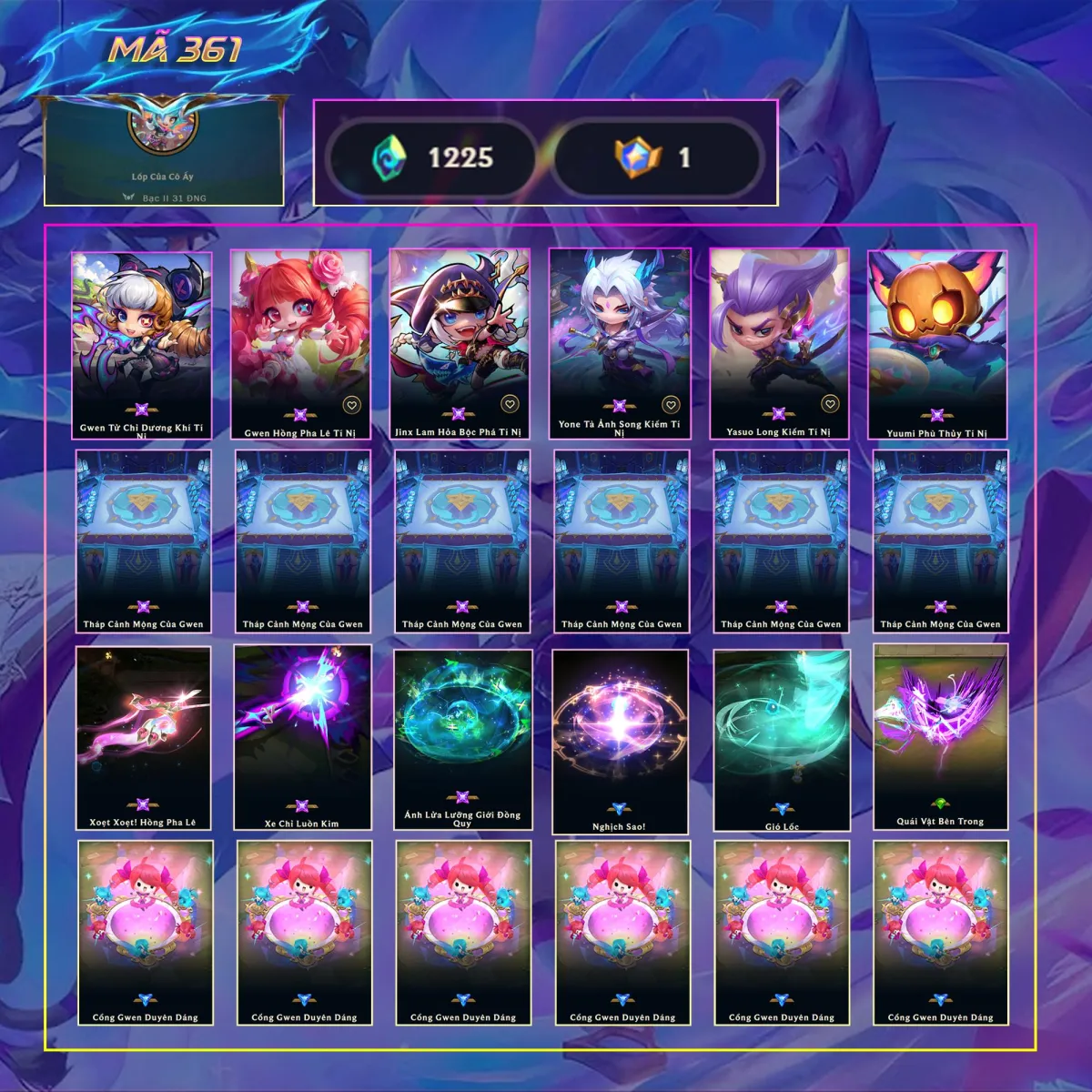 Tài khoản game: 361