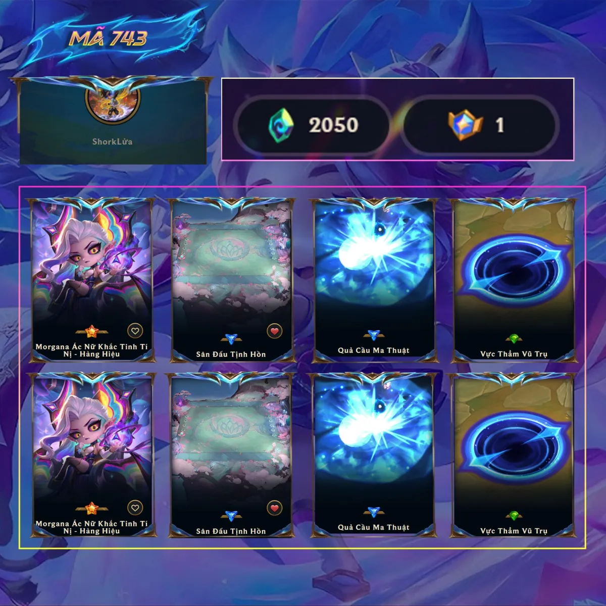 Tài khoản game: 743