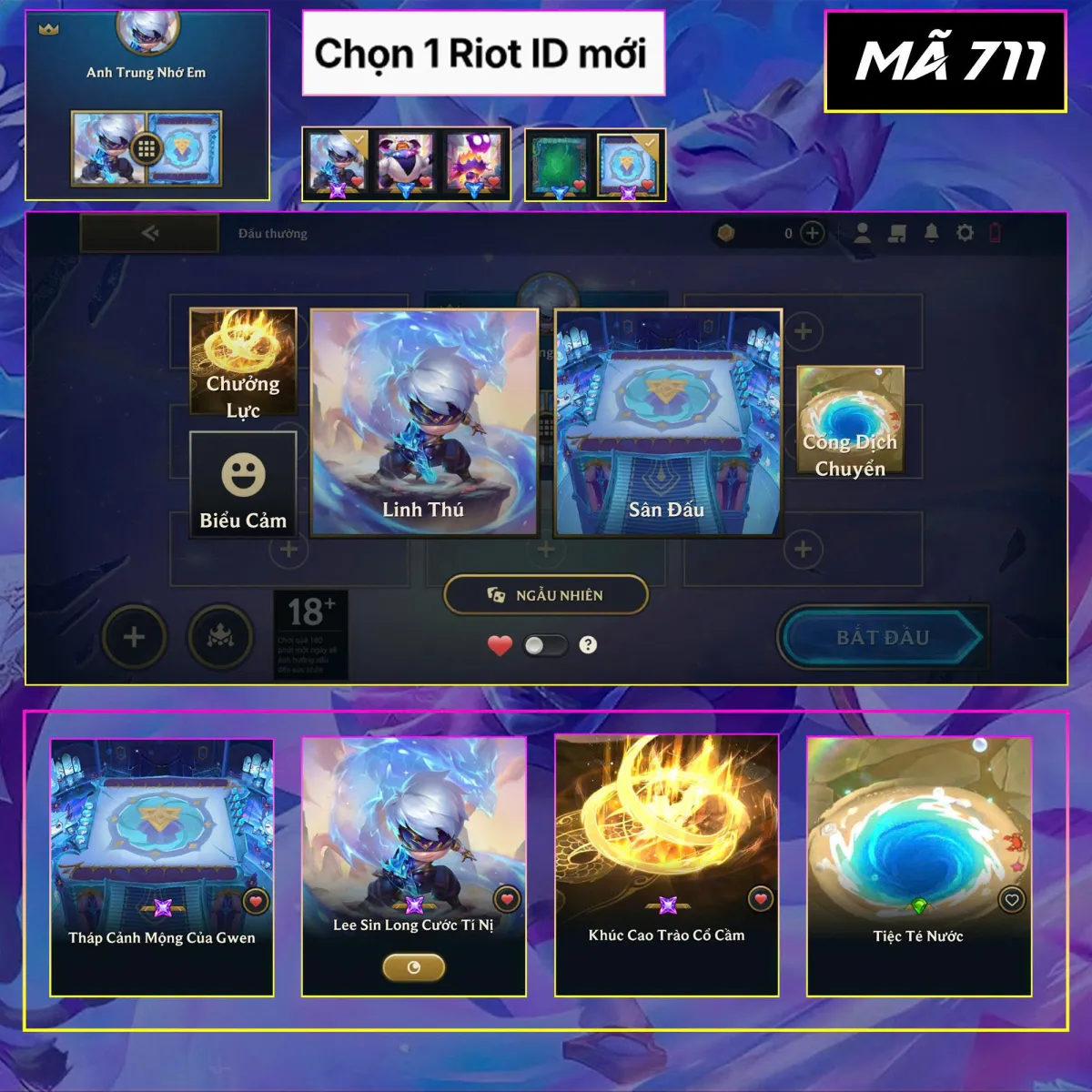 Tài khoản game: 711