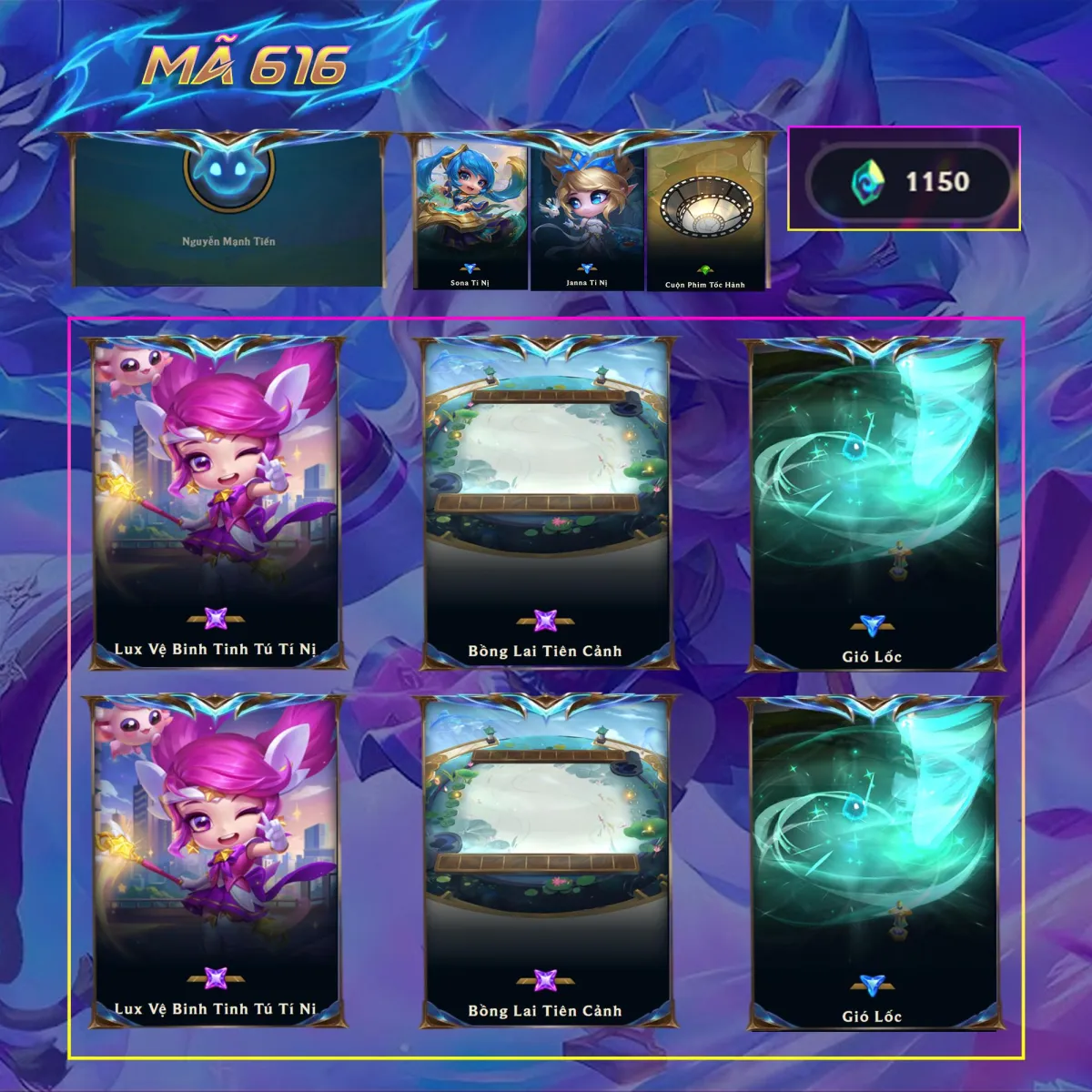 Tài khoản game: 616