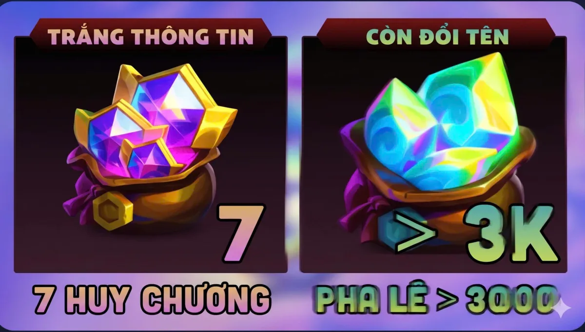 Phôi 7 Đá và 2500+ Pha Lê [Chưa Mail]